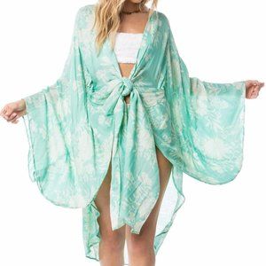[Amuse Society] Woven Kimono in Mint M/L